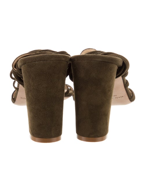 Manolo Blahnik Suede Gladiator Sandals