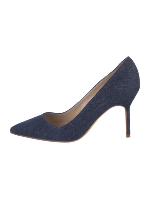 Manolo Blahnik Denim Pumps