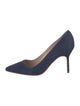 Manolo Blahnik Denim Pumps