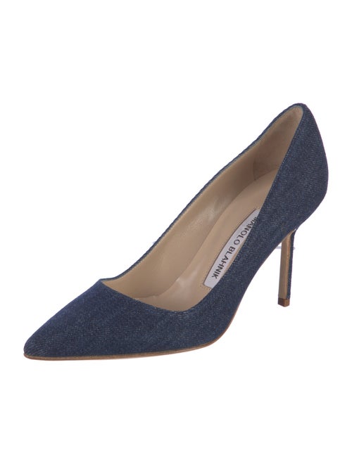 Manolo Blahnik Denim Pumps