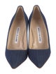 Manolo Blahnik Denim Pumps