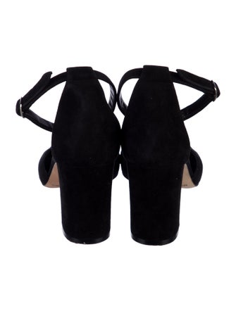 Manolo Blahnik Suede D'Orsay Pumps