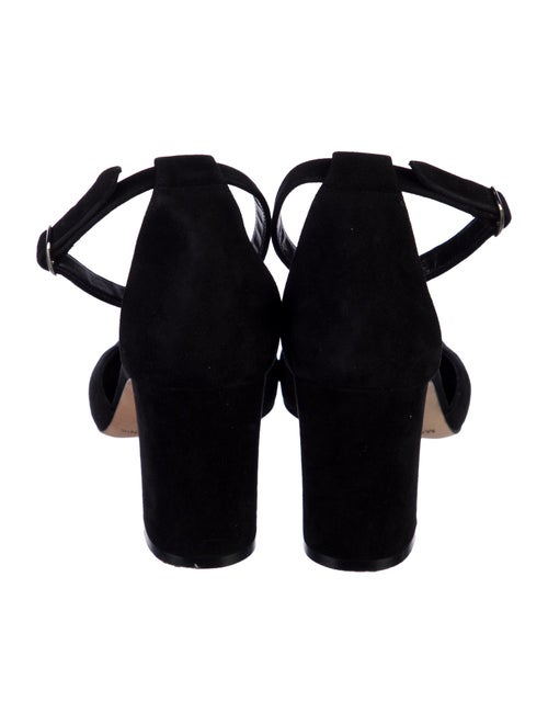Manolo Blahnik Suede D'Orsay Pumps
