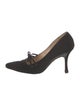 Manolo Blahnik Nylon Bow Accents Pumps