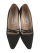 Manolo Blahnik Nylon Bow Accents Pumps