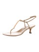 Manolo Blahnik Leather T-Strap Sandals