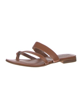 Manolo Blahnik Leather Slides