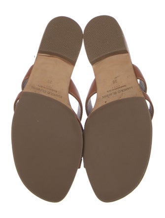 Manolo Blahnik Leather Slides