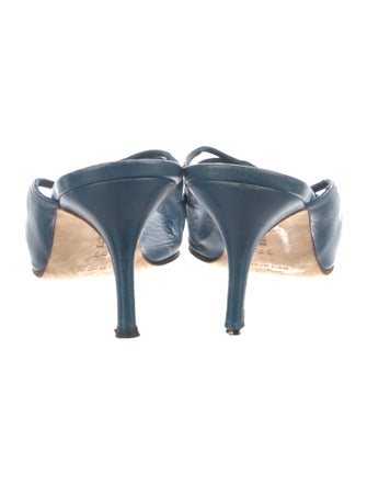 Manolo Blahnik Satin Slides