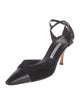Manolo Blahnik Suede D'Orsay Pumps