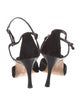 Manolo Blahnik Suede D'Orsay Pumps