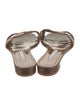 Manolo Blahnik Leather Slides