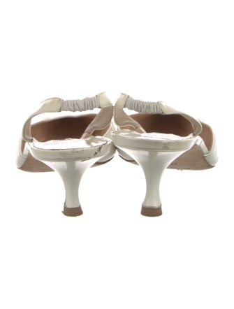 Manolo Blahnik Patent Leather Slingback Pumps