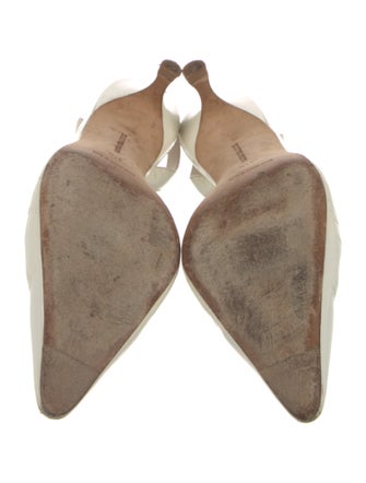 Manolo Blahnik Patent Leather Slingback Pumps