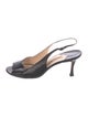 Manolo Blahnik Leather Slingback Sandals