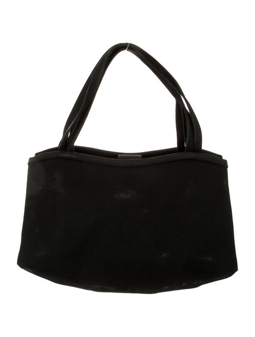 Manolo Blahnik Nylon Top Handle Bag