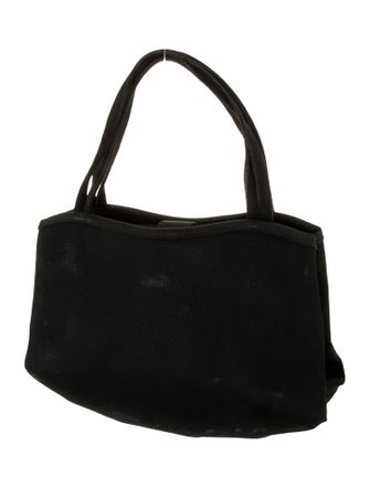 Manolo Blahnik Nylon Top Handle Bag