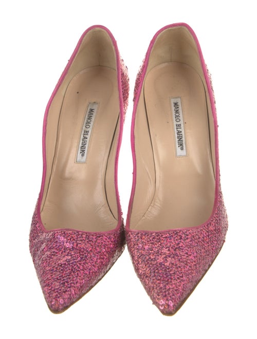 Manolo Blahnik Sequins Sequin Embellishments Pumps
