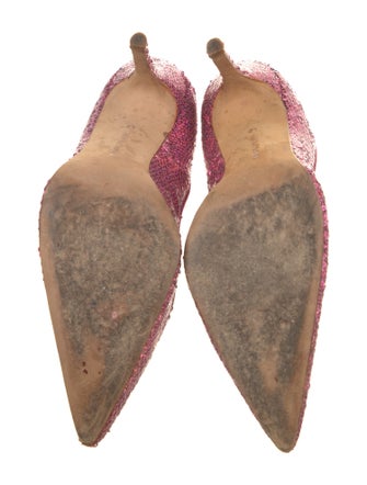 Manolo Blahnik Sequins Sequin Embellishments Pumps