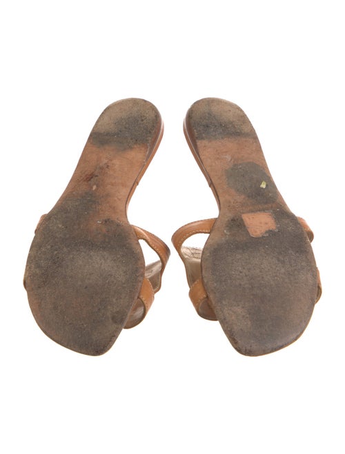 Manolo Blahnik Leather Slides