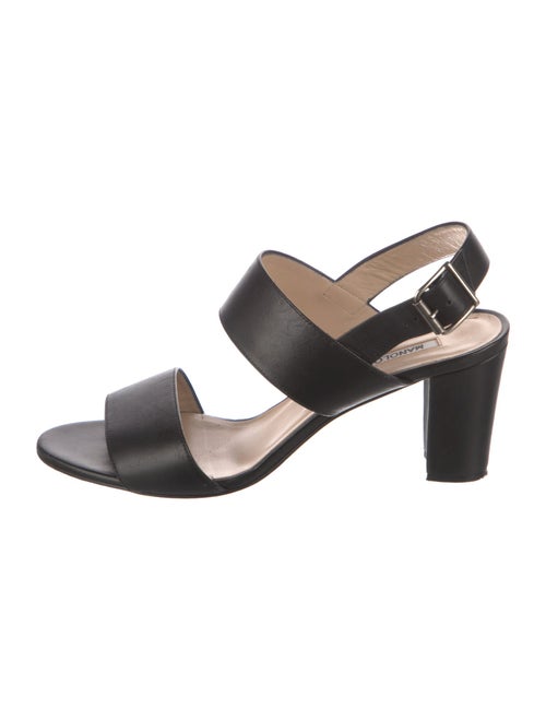 Manolo Blahnik Leather Slingback Sandals