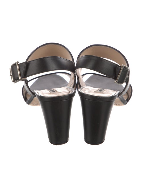 Manolo Blahnik Leather Slingback Sandals