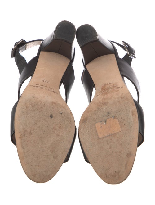 Manolo Blahnik Leather Slingback Sandals