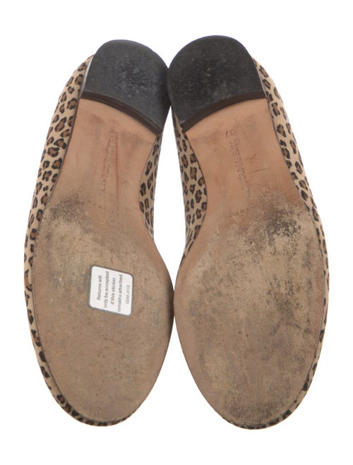 Manolo Blahnik Suede Animal Print Flats