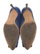 Manolo Blahnik Satin Crystal Embellishments Pumps