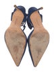 Manolo Blahnik Suede D'Orsay Pumps