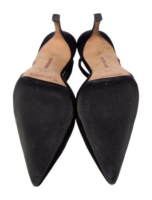 Manolo Blahnik Suede Slingback Pumps
