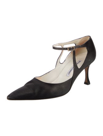 Manolo Blahnik Satin Pumps
