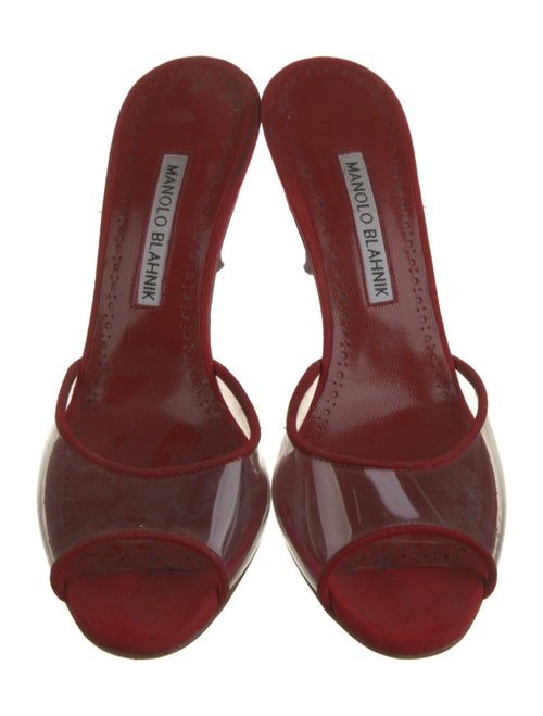 Manolo Blahnik PVC Mules
