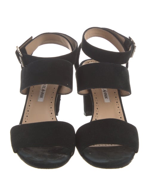 Manolo Blahnik Suede Sandals