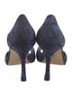 Manolo Blahnik Lace Lace Pattern D'Orsay Pumps