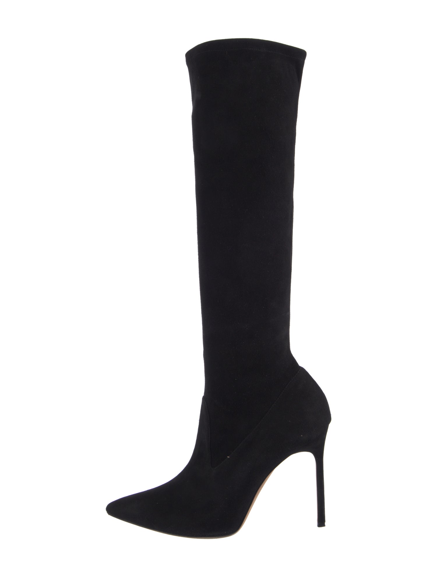 Manolo Blahnik Suede Sock Boots