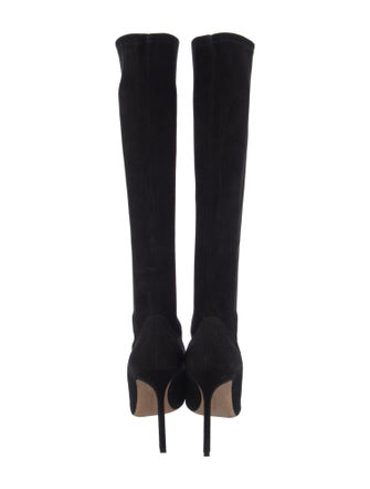 Manolo Blahnik Suede Sock Boots