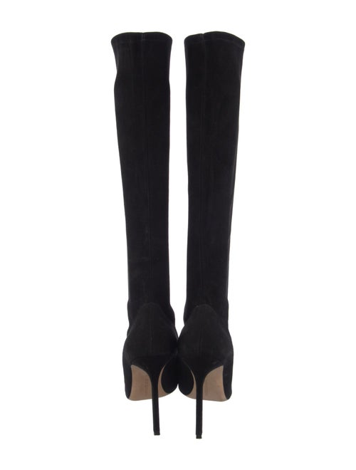 Manolo Blahnik Suede Sock Boots