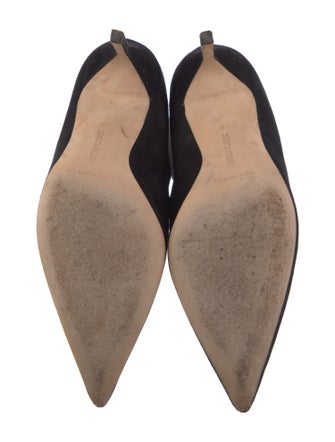 Manolo Blahnik Suede Sock Boots