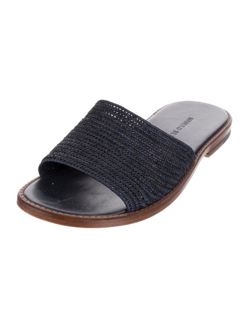 Manolo Blahnik Raffia Slides