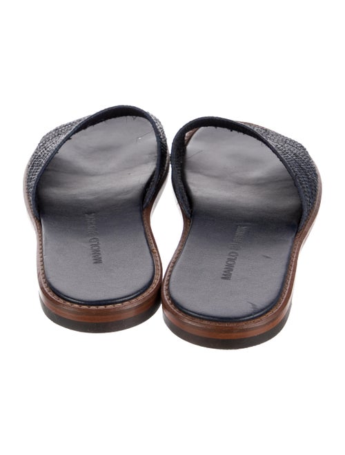 Manolo Blahnik Raffia Slides