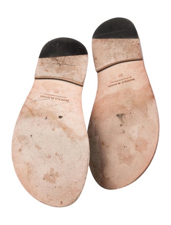 Manolo Blahnik Raffia Slides