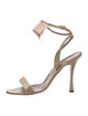Manolo Blahnik Lizard Animal Print Sandals