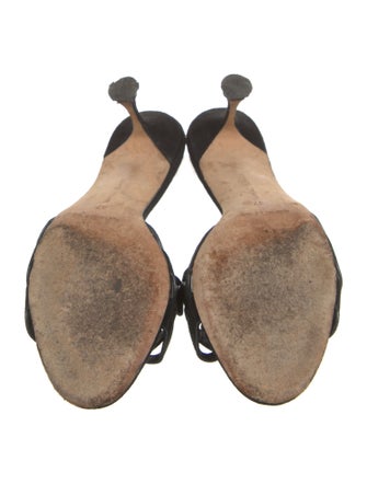 Manolo Blahnik Suede Slides