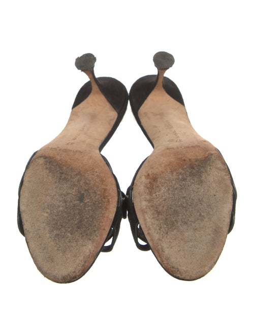 Manolo Blahnik Suede Slides