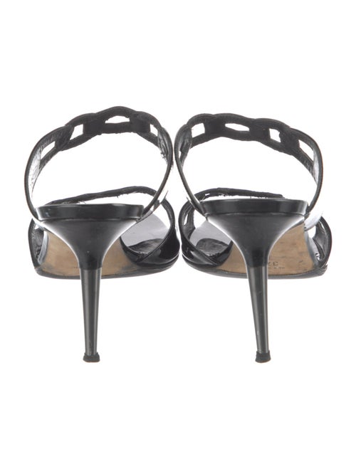 Manolo Blahnik Patent Leather Slides