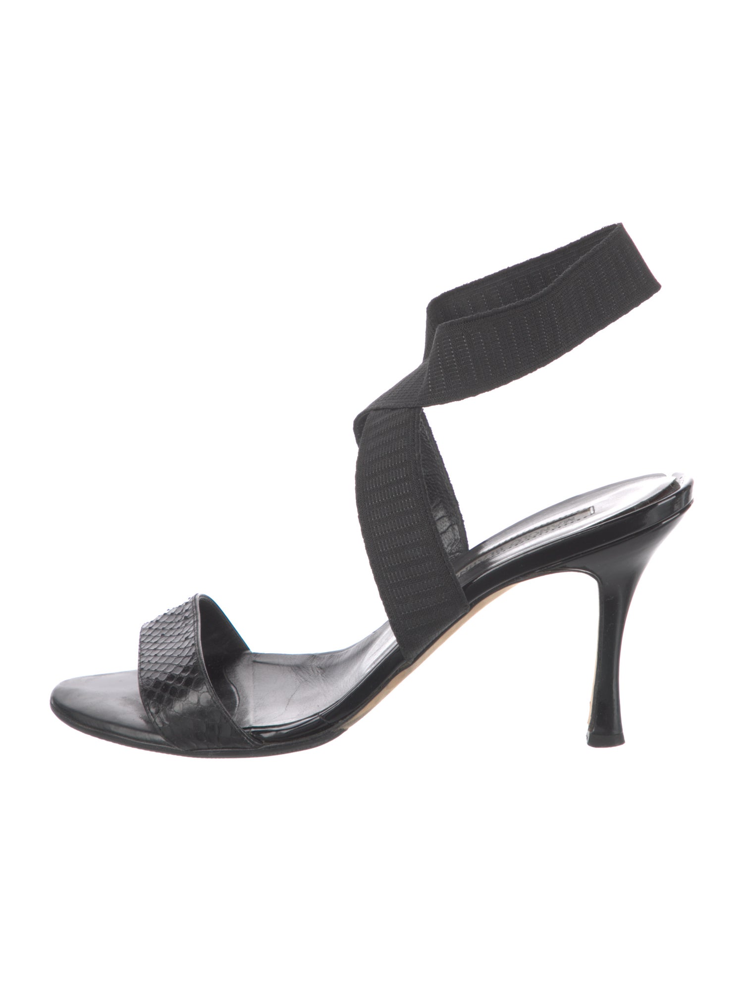 Manolo Blahnik Leather Slingback Sandals