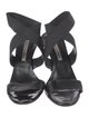Manolo Blahnik Leather Slingback Sandals