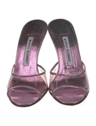 Manolo Blahnik PVC Slides