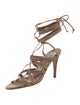 Manolo Blahnik Suede Gladiator Sandals